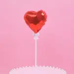 Heart Balloon Cake Topper