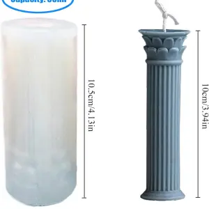 Roman Column Silicone Candle Mould