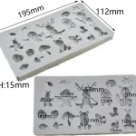 Forest Animals DIY Soap, Cake, Chocolate fonadnt silicone mould