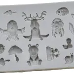 Forest Animals DIY Soap, Cake, Chocolate fonadnt silicone mould