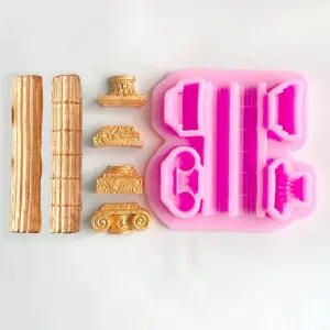 Roman Pillar Column Silicone Mould for Fondant, Chocolate & DIY Crafts