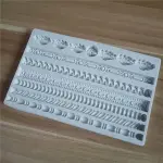 Vintage Rope Relief Silicone Cake Fondant boarder Mould