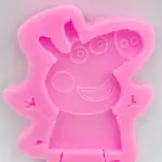 1 cavity Peppa Pig cartoon silicone mould
