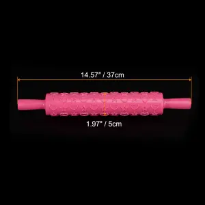 Heart and star Embossing Rolling Pin