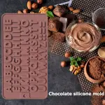 Alphabet silicone mould