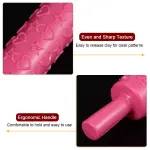 Heart and star Embossing Rolling Pin