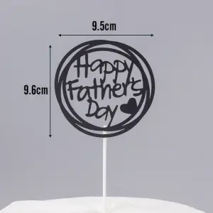 2 pcs Happy fathers day paper cake topper