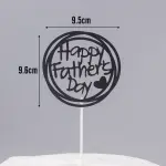 2 pcs Happy fathers day paper cake topper