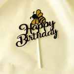 1 pcs Bumble bee Happy Birthday Cake Topper