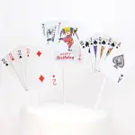 3 pcs set casino cards,Diwali party cake topper