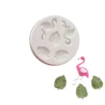 Flamingo mould palm leaves mould tropical Sugarcraft Soap
