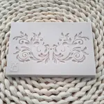 lace texture floral silicone fondant mould