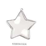 1 pcs clear star christmas theme candy/chocolate transparent box small