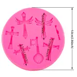 5 Cavity Christian Cross Mould