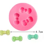 3 cavity bow silicone mould