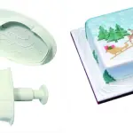 2 pcs Christmas snowman cookie plunger set