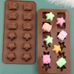 Stars and Gift Shaped Christmas Chocolate Mould