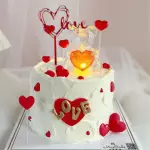 1 pcs led teddy cake toy topper