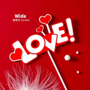 1 pcs I love you cake topper