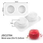 Rose Mousse Pastry Moulds Silicone Valentine's Day Rose Dessert