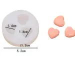 Mini 3d hearts silicone mould