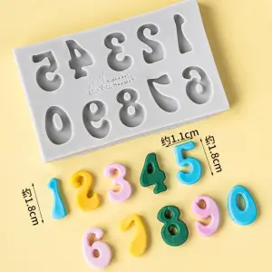 Number silicone mould