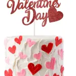 Happy Valentine Day cake topper