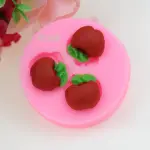 Mini apple 3 cavity silicone mould