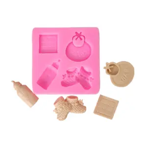 Baby shower theme silicone mould