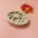 Flower wreath silicone mould