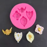Angel gemstone theme silicone mould