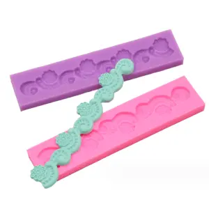 Floral Boarder silicone mould