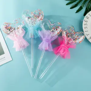 1 pcs heart wand cake topper
