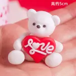 1 pcs i love you teddy cake toy topper
