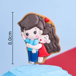1 pcs couple cake toy topper