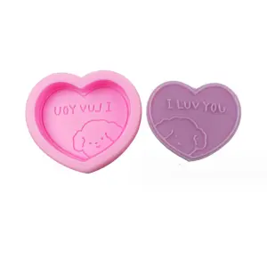 I love you heart silicone mould