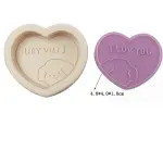 I love you heart silicone mould