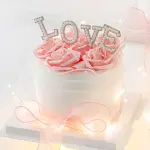 1 pcs Love pearl studded cake cupcake topper