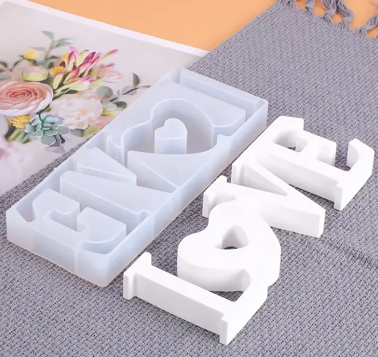 Large 3D love silicone Mould