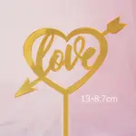 1 pcs Love heart cake topper
