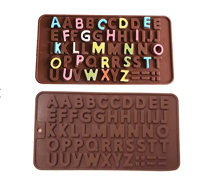 Alphabet silicone mould