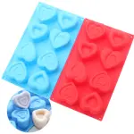 8 cavity multiple heart silicone mould