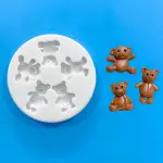 5 cavity teddy mould