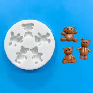 5 cavity teddy mould