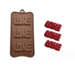 1 pcs love chocolate silicone mould