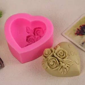 1pc I Love you Heart Shaped silicone mould