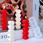 1pc heart Silicone Candle Mould
