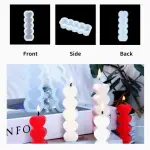 1pc heart Silicone Candle Mould