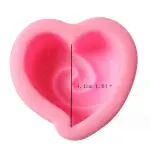 Swirl heart silicone mould