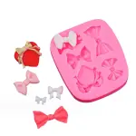 Heart bow theme silicone mould